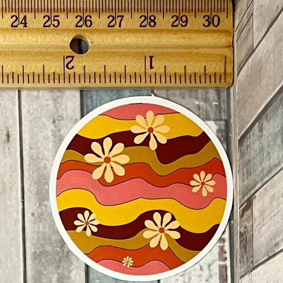 🌀10/$10🌀 70s Hippie Reusable Waterproof Vinyl Sticker Decal - Picture 1 of 1